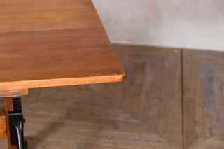 Height Adjustable Vintage Industrial Folding Table