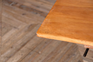 Height Adjustable Vintage Industrial Folding Table