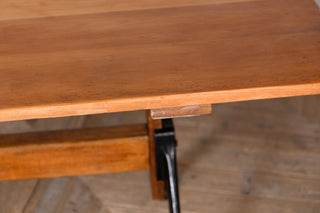 Height Adjustable Vintage Industrial Folding Table