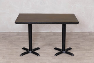 Brass Top with Black Edging Cafe Table Range