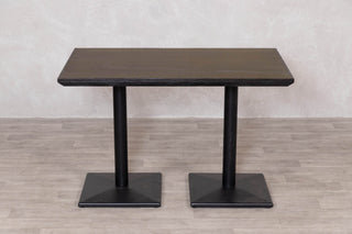 Brass Top with Black Edging Cafe Table Range