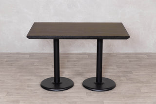 Brass Top with Black Edging Cafe Table Range