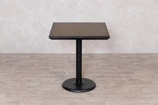 Brass Top with Black Edging Cafe Table Range