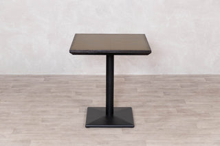 Brass Top with Black Edging Cafe Table Range