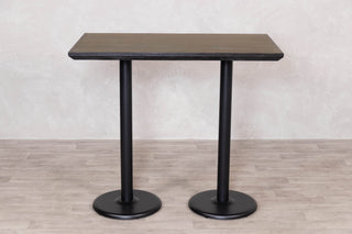 Brass Top with Black Edging Café Bar Table Range