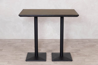 Brass Top with Black Edging Café Bar Table Range