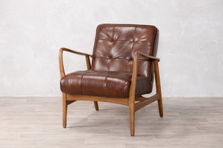 Hamilton Leather Mid-Century Armchair Range