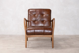 Hamilton Leather Mid-Century Armchair Range