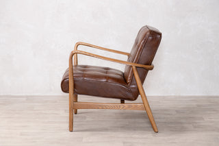 Hamilton Leather Mid-Century Armchair Range