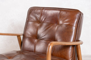 Hamilton Leather Mid-Century Armchair Range