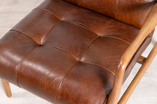 Hamilton Leather Mid-Century Armchair Range