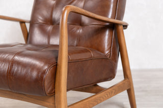 Hamilton Leather Mid-Century Armchair Range