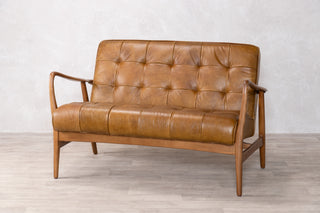 Hamilton Leather Mid-Century Sofa Range