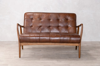 Hamilton Leather Mid-Century Sofa Range
