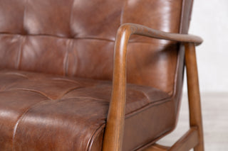 Hamilton Leather Mid-Century Sofa Range