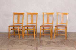 Vintage Cross Back Wooden Chapel Chair