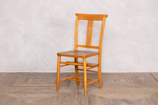 Vintage Cross Back Wooden Chapel Chair