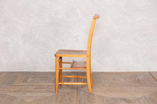 Vintage Cross Back Wooden Chapel Chair