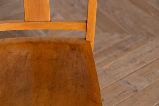 Vintage Cross Back Wooden Chapel Chair