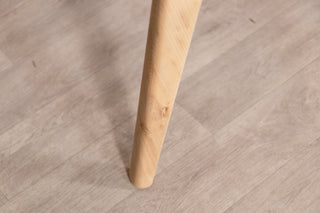 Rowan Scandi Style Dining Table with Wooden Top - SECONDS ITEM