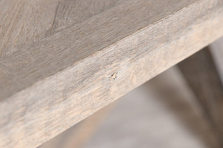 Knightsbridge Oak Dining Table in Silverback - SECONDS ITEM