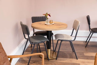 Ashford Round Country Oak Top Cafe Table