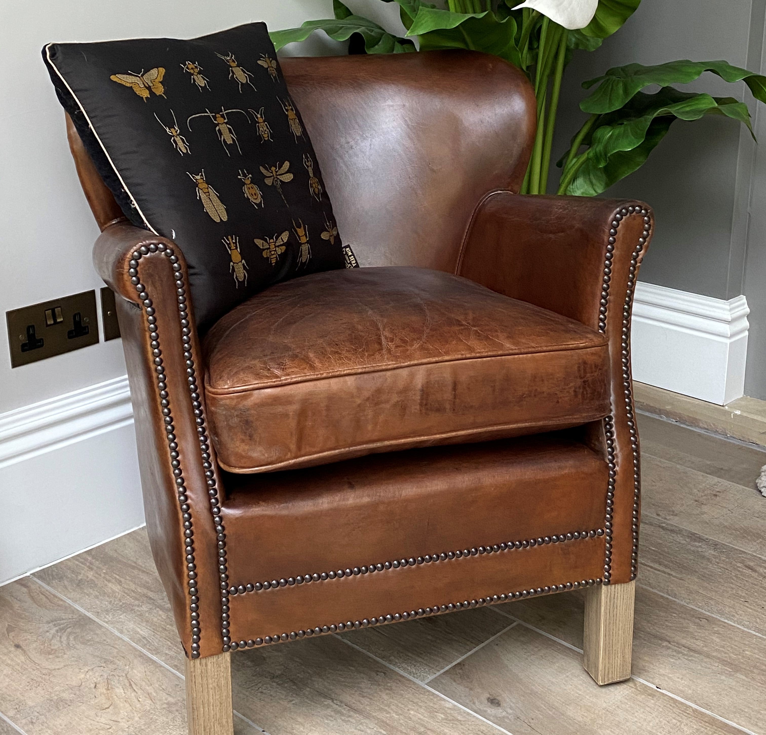 Leather Used Armchairs For Sale Professor Style Vintage Leather