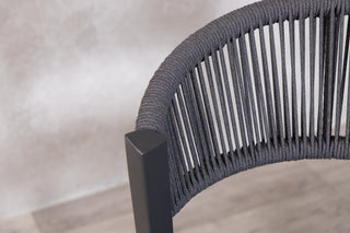 Milan Star Base Table with 4 Milan Chairs Outdoor Set