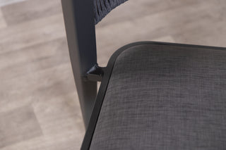 Milan Pedestal Table with 2 Milan Chairs Outdoor Set