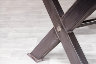 Concrete Look Top X-Frame Dining Table Range