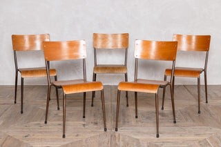 Vintage Plywood Stacking Chairs