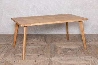 Oak Live Edge Dining Table with Tapered Legs - 160x90cm - SECONDS ITEM