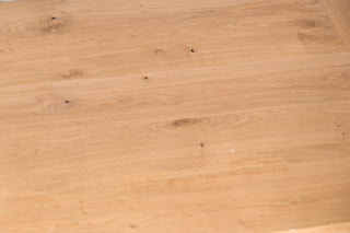 Oak Live Edge Dining Table with Tapered Legs - 160x90cm - SECONDS ITEM