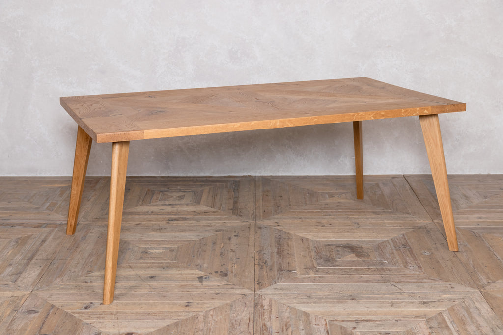 Oak Dining Table with Tapered Legs | Peppermill Interiors