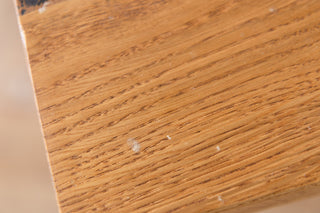 Oak Live Edge Dining Table with Tapered Legs - 180x100cm - SECONDS ITEM