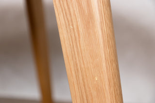 Oak Live Edge Dining Table with Tapered Legs - 180x100cm - SECONDS ITEM