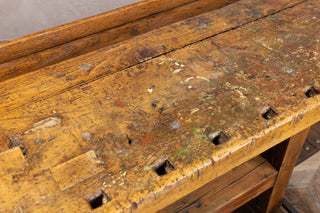 Vintage Display Stand Kitchen Island on Wheels