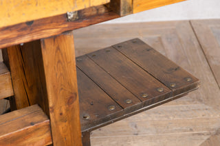 Vintage Display Stand Kitchen Island on Wheels