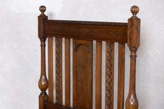 Vintage Oak Jacobean Single Beds