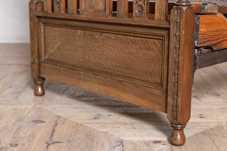 Vintage Oak Jacobean Single Beds