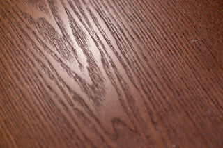 Rowan Scandi Style Dining Table with Wooden Top in Walnut - SECONDS ITEM