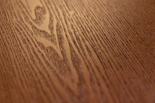 Rowan Scandi Style Dining Table with Wooden Top in Walnut - SECONDS ITEM