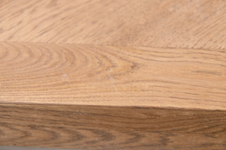 Knightsbridge Oak Dining Table in Weathered - SECONDS ITEM