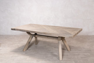 Mayfair Modern Dining Table in Silverback - SECONDS ITEM