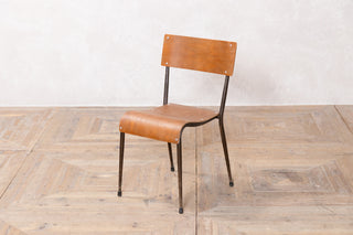 Set of 6 Vintage Plywood Stacking Chairs