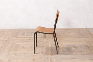 Set of 6 Vintage Plywood Stacking Chairs