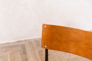Set of 6 Vintage Plywood Stacking Chairs