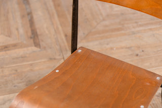 Set of 6 Vintage Plywood Stacking Chairs
