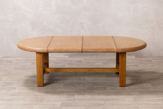 Leather Top Coffee Table
