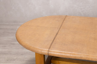 Leather Top Coffee Table